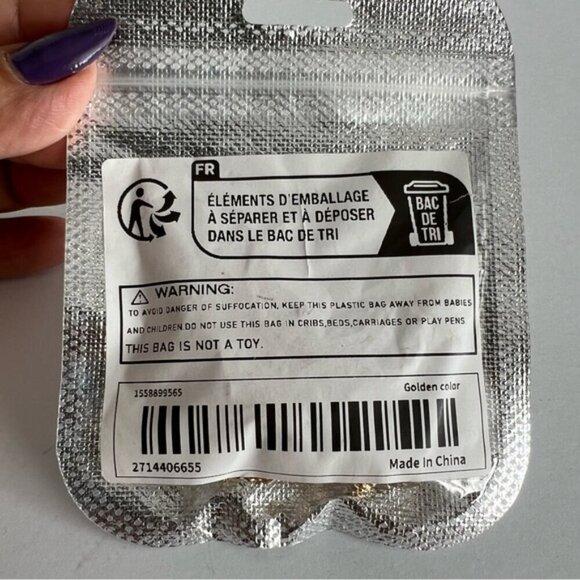 Barrette Star Moon Hair Clip - Gold Color. Size: OS. NIB. (1776) - Picture 10 of 10